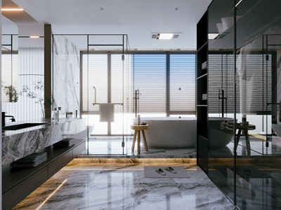 现代卫浴间 洗手间