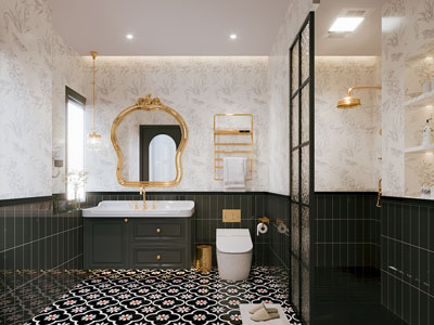 法式轻奢卫浴间 洗手间