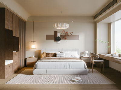 现代中古风卧室