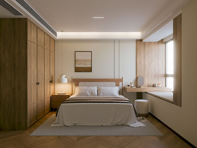 现代中古风卧室