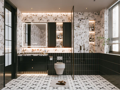 法式卫浴间 洗手间