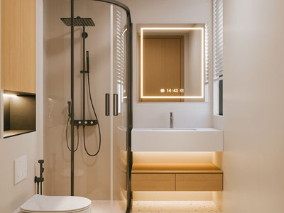 现代卫浴间 洗手间