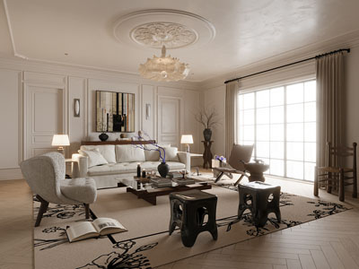 法式中古风客厅