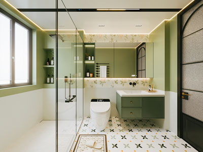 法式卫浴间 洗手间