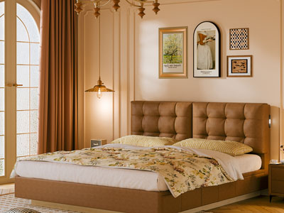 法式卧室 双人床