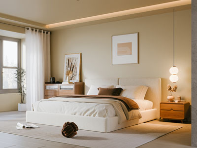 现代奶油风卧室