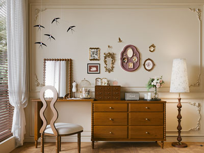 法式中古风化妆 梳妆台