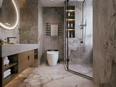 现代卫浴间 洗手间