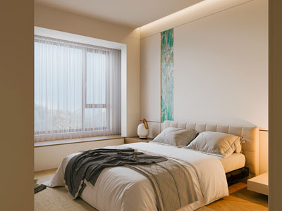 现代奶油风卧室