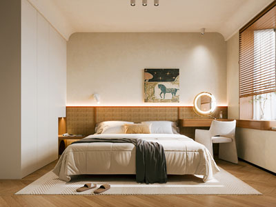 现代中古风卧室