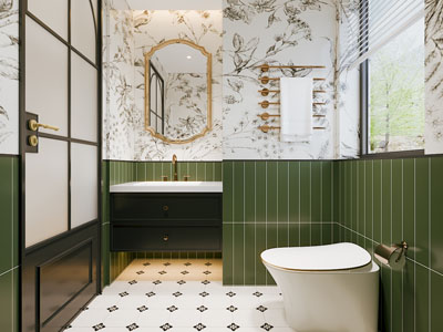 法式轻奢卫浴间 洗手间