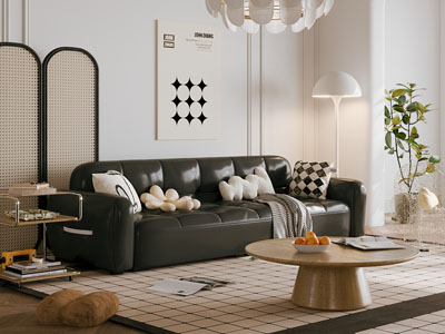 现代客厅多人沙发 茶几3d模型 现代客厅多人沙发 茶几