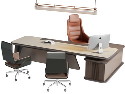 现代老板台 老板桌椅组合