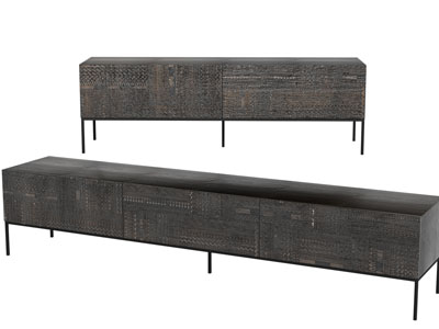 现代做旧长方形电视柜