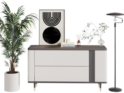 现代玄关柜 边柜3d模型 现代玄关柜 边柜