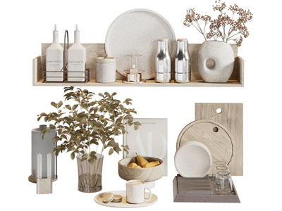 现代花瓶花卉 咖啡杯 茶具杯子摆件组合