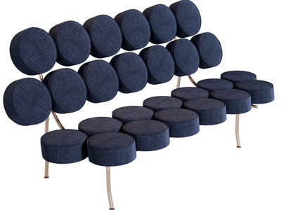 现代轻奢多人沙发3d模型 现代轻奢多人沙发