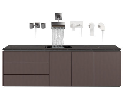 现代洗手台 水龙头