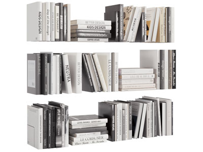 现代书籍 书本摆件组合