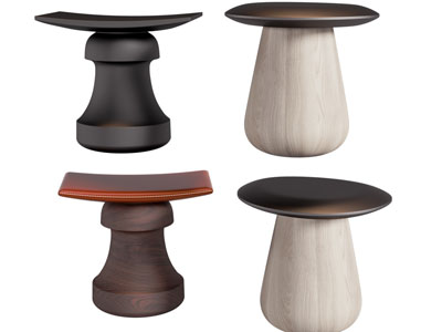 新中式圆形 方形凳子 沙发凳子 脚踏