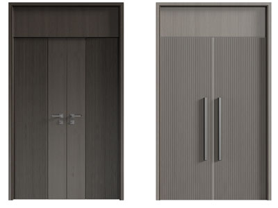 现代双扇大门 平开门
