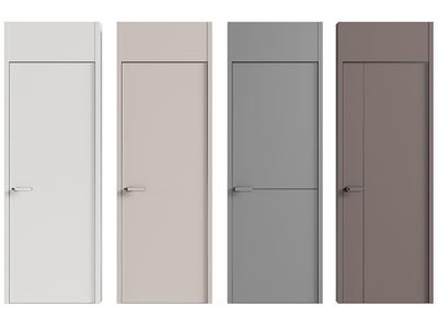 现代平开门 单扇木门3d模型 现代平开门 单扇木门