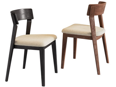 现代实木边框的餐椅 休闲椅子