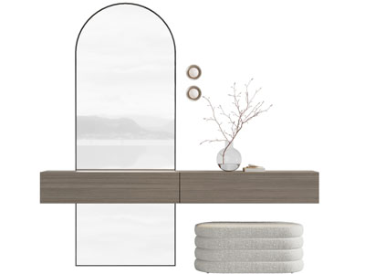 现代化妆 梳妆台 梳妆镜子