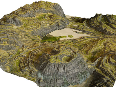 现代山脉 地形 峡谷