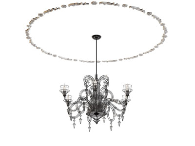 法式吊灯3d模型 法式吊灯