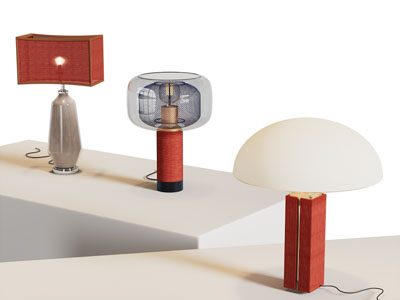 新中式台灯3d模型 新中式台灯