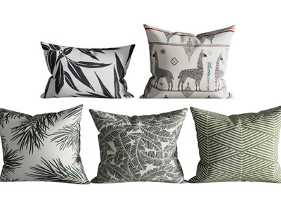 现代方形靠垫抱枕3d模型 现代方形靠垫抱枕