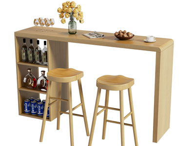 现代实木吧台 吧凳
