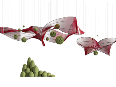 现代景观美陈 摆件组合