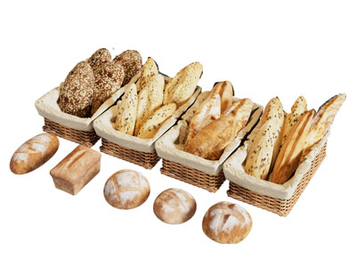 现代竹编面包篮子 框子 食品篮3d模型 现代竹编面包篮子 框子 食品篮