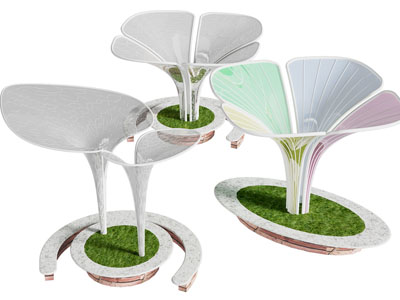 现代户外装饰灯柱 景观亭子廊架