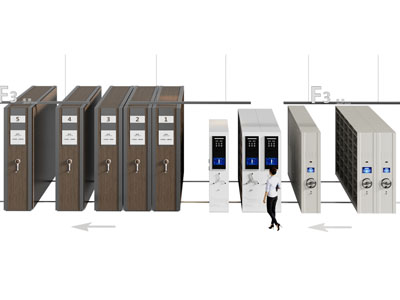 现代智能档案柜 可移动密集柜