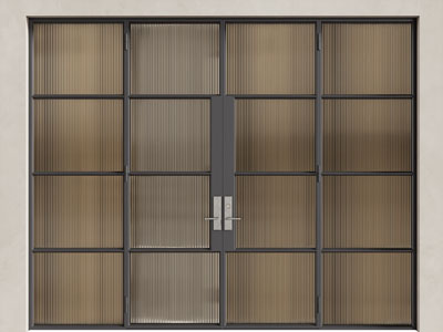 现代双开玻璃门