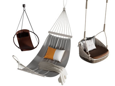 现代吊椅 吊床 秋千椅