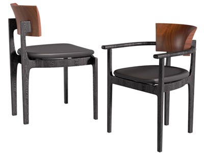 现代中古风休闲椅子