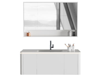 现代洗手台 浴室柜 镜柜