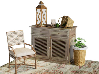 工业风loft做旧玄关柜 边柜 休闲椅子3d模型 工业风loft做旧玄关柜 边柜 休闲椅子