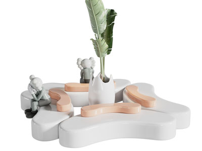 现代景观公共椅子