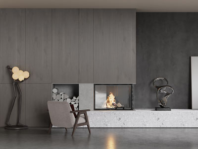 现代壁炉火炉