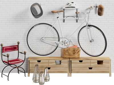 工业风loft墙饰挂件 休闲椅子