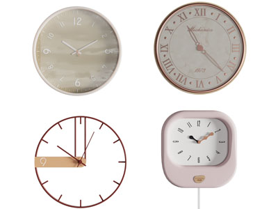 现代圆形钟表 墙饰挂件3d模型 现代圆形钟表 墙饰挂件