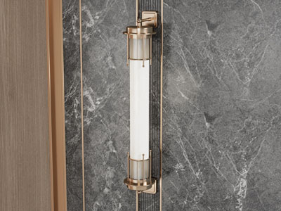 新中式圆柱形壁灯3d模型 新中式圆柱形壁灯