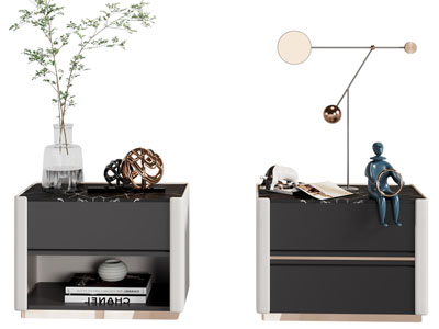现代床头柜