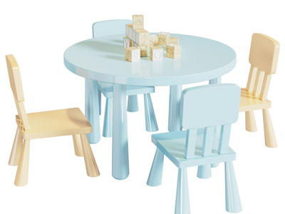 现代儿童桌椅组合