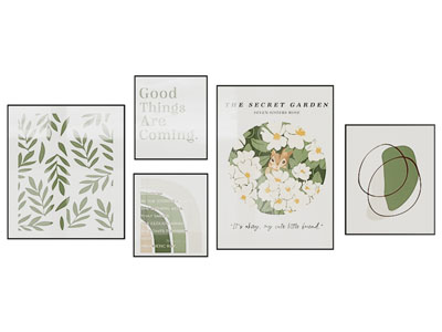 现代植物装饰挂画